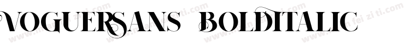 VoguerSans BoldItalic字体转换